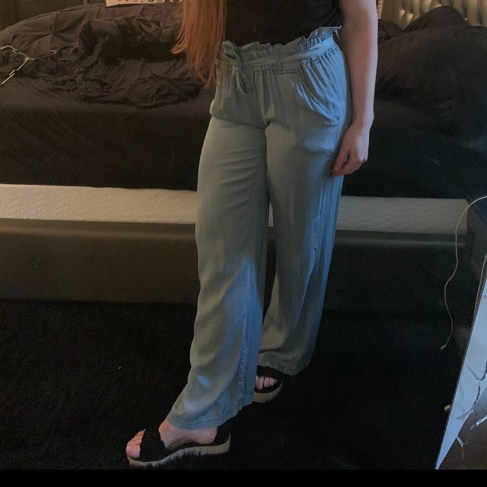 Denim Colored Pants